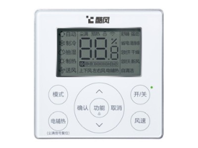 酷風(fēng)WiFi線(xiàn)控器適用于酷風(fēng)舊款一級三級能效風(fēng)管機KJRF-90E白色