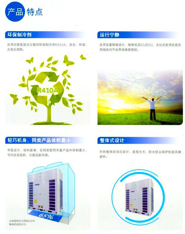 約克中央空調風(fēng)冷熱泵模塊空調機組YCAE系列