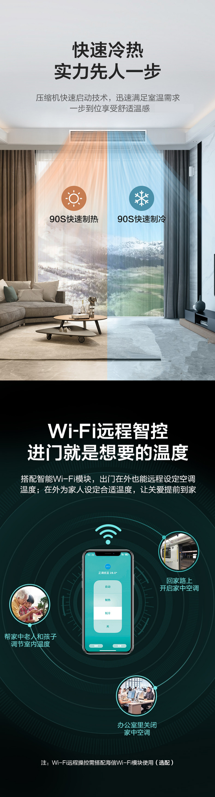 海信中央空調風(fēng)管機一拖一8